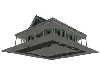 Antique House 3D Model preview