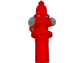 Brandkraan 3D Model preview