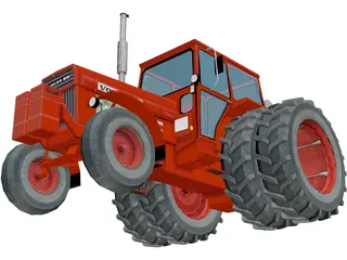 Volvo BM 800 Series Tractor 3D Model preview