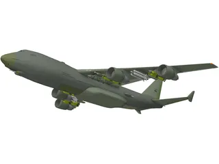 Boeing B-52 Bomber 3D Model preview
