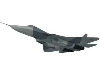 Sukhoi T-50 (2011) 3D Model preview