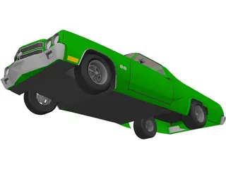 Chevrolet El Camino (1975) 3D Model preview
