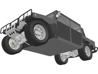 Hummer H1 SUV 3D Model preview