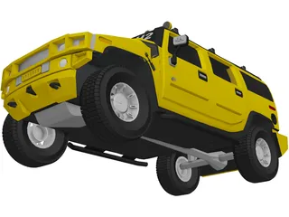 Hummer H2 Custom 3D Model preview
