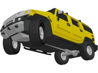 Hummer H2 3D Model preview