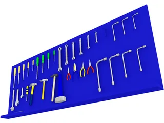 Mechanics Tools 3D Model preview