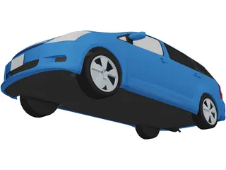 Toyota Wish 3D Model preview