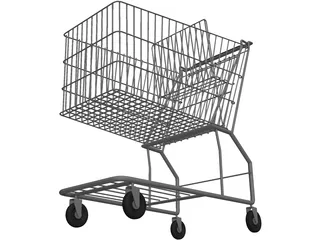 Shopping Cart 3D Model preview