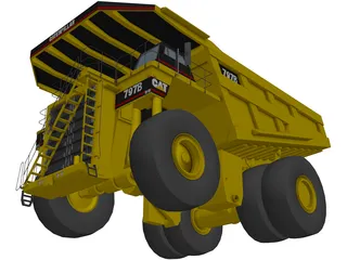 Caterpillar 797B 3D Model preview