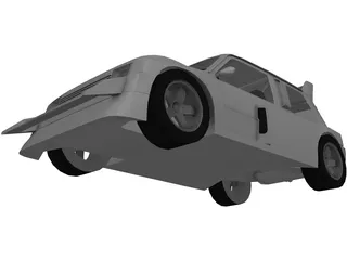 MG Metro 6R4 Group B 3D Model preview