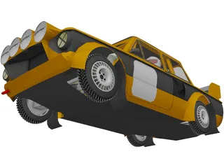 ZAZ 968 M Turbo 3D Model preview