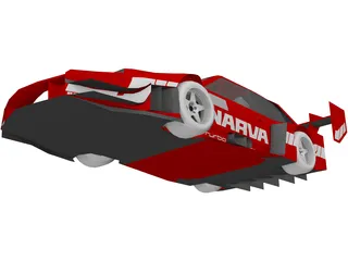 Lada Samara Pikes Peak 3D Model preview