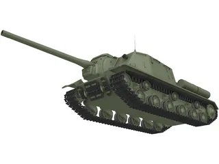ISU-122 3D Model preview