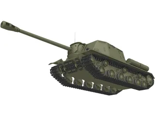 ISU-122S 3D Model preview