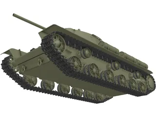 KV-1S 3D Model preview