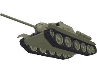 SU-85 3D Model preview