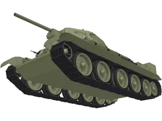 T34 (1976) 3D Model preview