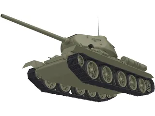 T34 (1985) 3D Model preview