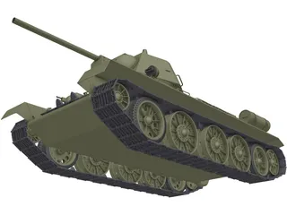 T34 (1977) 3D Model preview