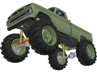 Chevrolet Mud Truck 3D Model preview