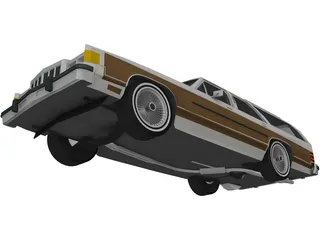 Mercury Colony Park (1986) 3D Model preview