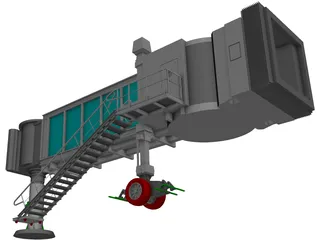 Airport Passenger Loading Bridge 3D Model preview