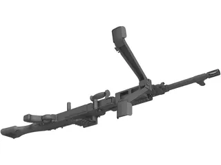 M240 Gun 3D Model preview