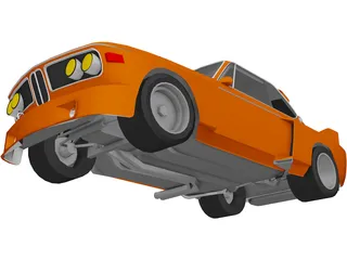 BMW E9 CSL Schnitzer 3D Model preview