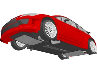 Citroen C4 WRC 3D Model preview
