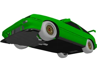 Honda CRX 3D Model preview