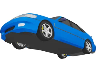 SAAB 9-3 Viggen Turbo 3D Model preview