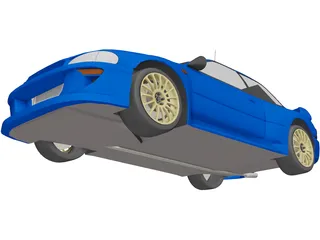 Subaru Impreza WRC (1997) 3D Model preview