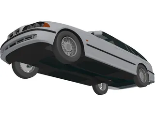 BMW 528i Touring (2001) 3D Model preview
