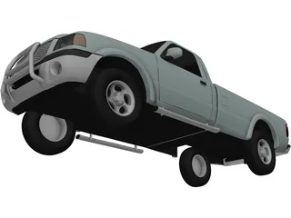 Ford Ranger Regular Cab (2001) 3D Model preview