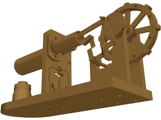 Stirling Engine 3D Model preview