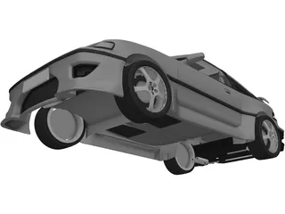 Honda CRX 3D Model preview