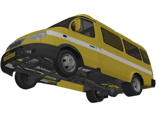 Gaz 3302 Gazel 3D Model preview