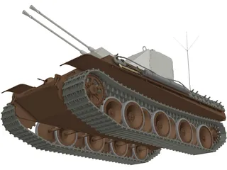 Panzer AA 3D Model preview