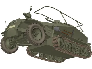 Sdkfz 250 3D Model preview