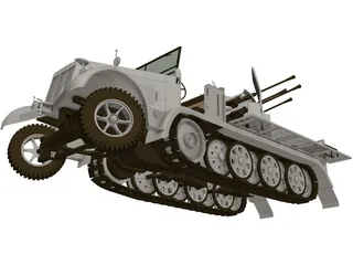Sdkfz 7 3D Model preview