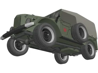 GAZ 69 3D Model preview