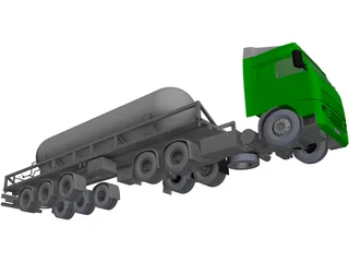 Volvo Carbon Dioxide Truck 3D Model preview