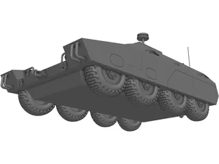 ARV Woodland Tank 3D Model preview