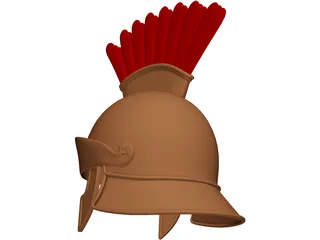Greek Ancient Helmet 3D Model preview