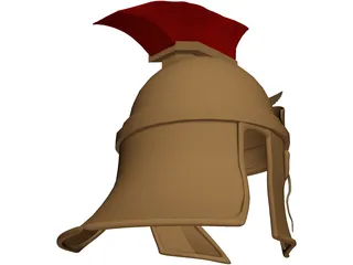 Rome Ancient Helmet 3D Model preview