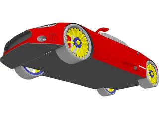 Spyker C8 Spyder 3D Model preview