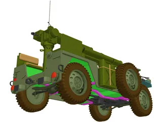 M151 A2 [+Tow Missile Launcher] 3D Model preview