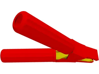 Croc Clip 1000A 3D Model preview