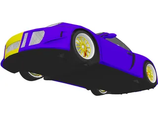 Porsche Cayman S (2006) [Tuned] 3D Model preview