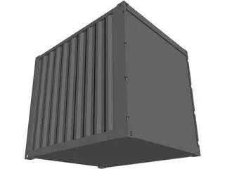Container 10ft Shipping 3D Model preview